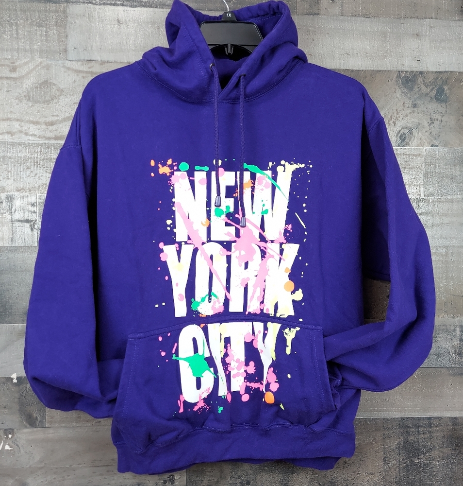 Saad Collection New York Splatter Paint Hoodie